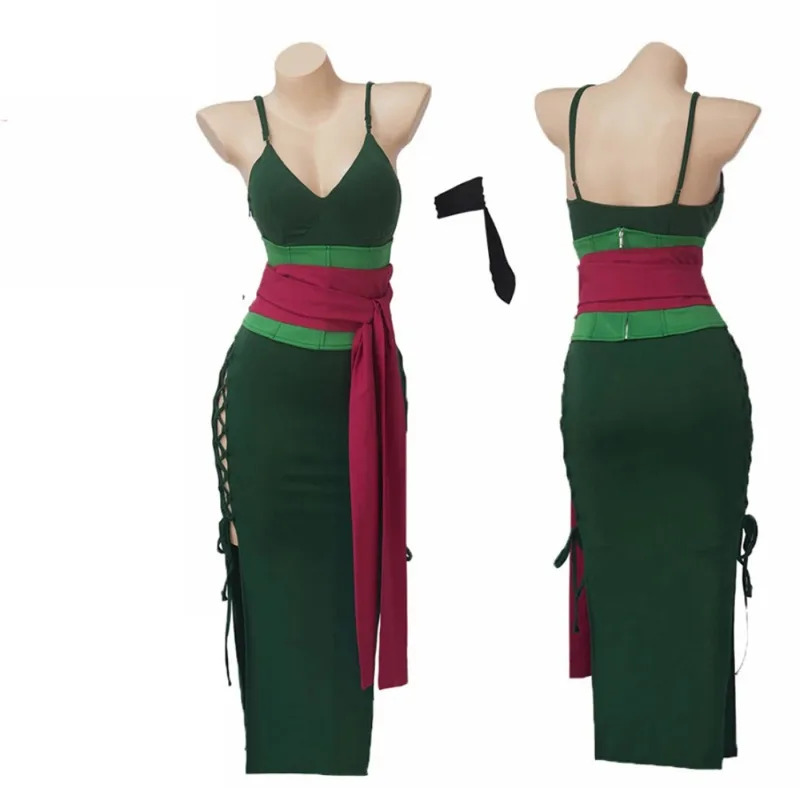 Anime Zoro Cosplay Female - Anime Wano Country Roronoa Cosplay Kostüm