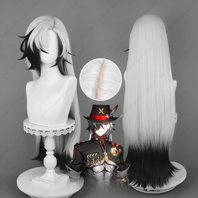 Anime Cosplay Long Black Hair - Hsr Boothill Cosplay Perücke 92cm lang