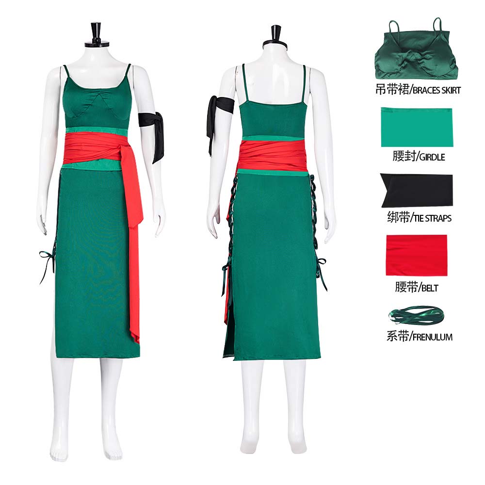 Anime Zoro Cosplay Female - Erwachsene weibliche Anime Roronoa Zoro Cosplay