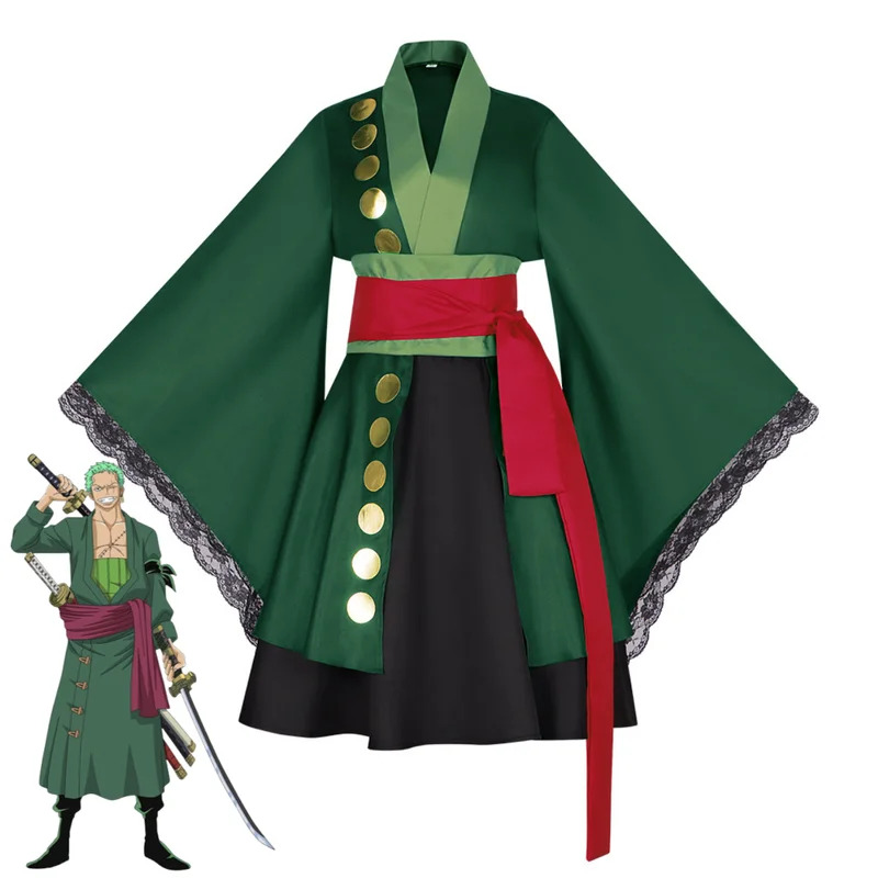 Anime Zoro Cosplay Female - 2025aaa Anime Roronoa Zoro Cosplay Kostüm
