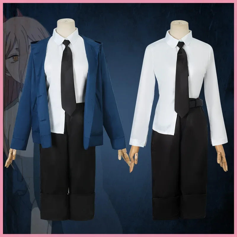 Anime Cosplay Chainsaw Man - Power Cosplay Kettensäge Mann Kostüm Blaue