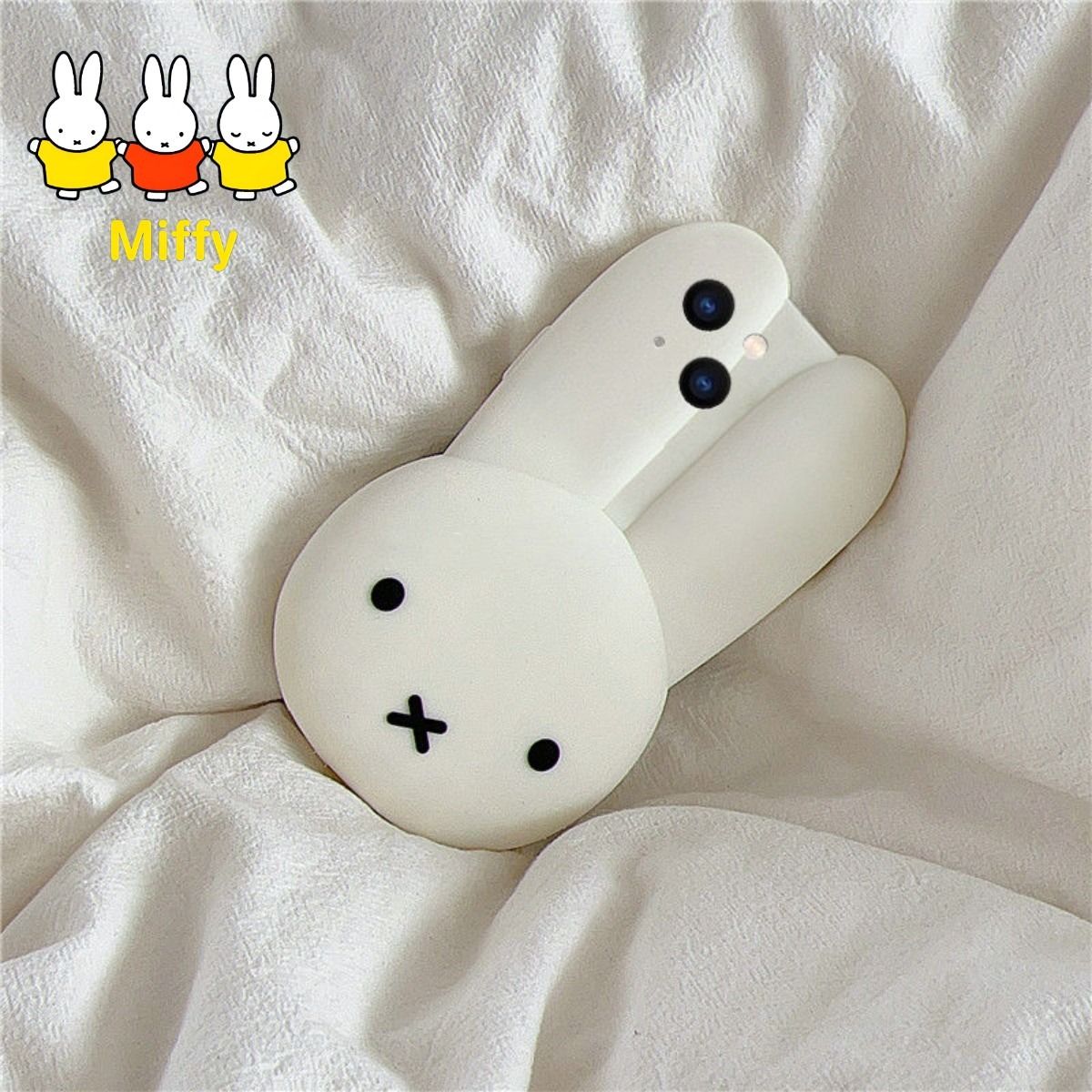 Anime Cosplay Images - Miffy Rabbit Weiße Silikon Handyhülle Cartoon