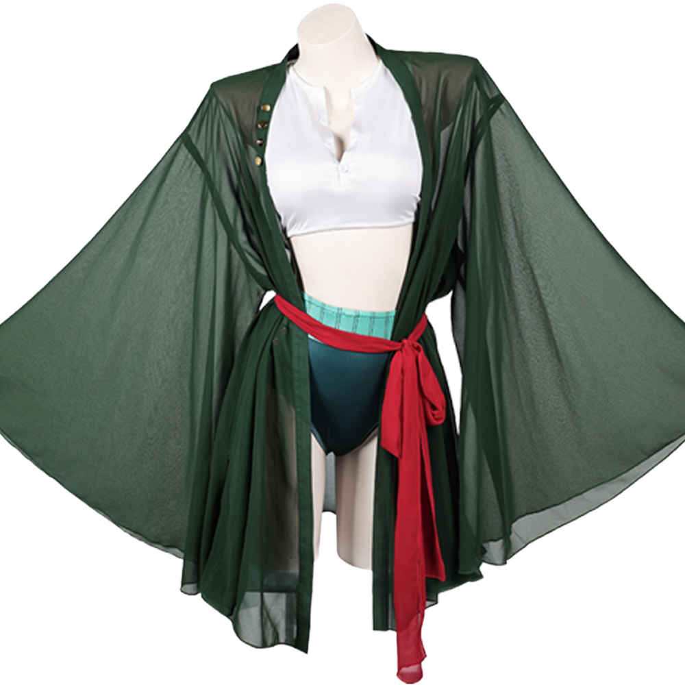 Piraten-Dame Roronoa von Zoro  – Anime Zoro Cosplay Female Bewertung und Preis