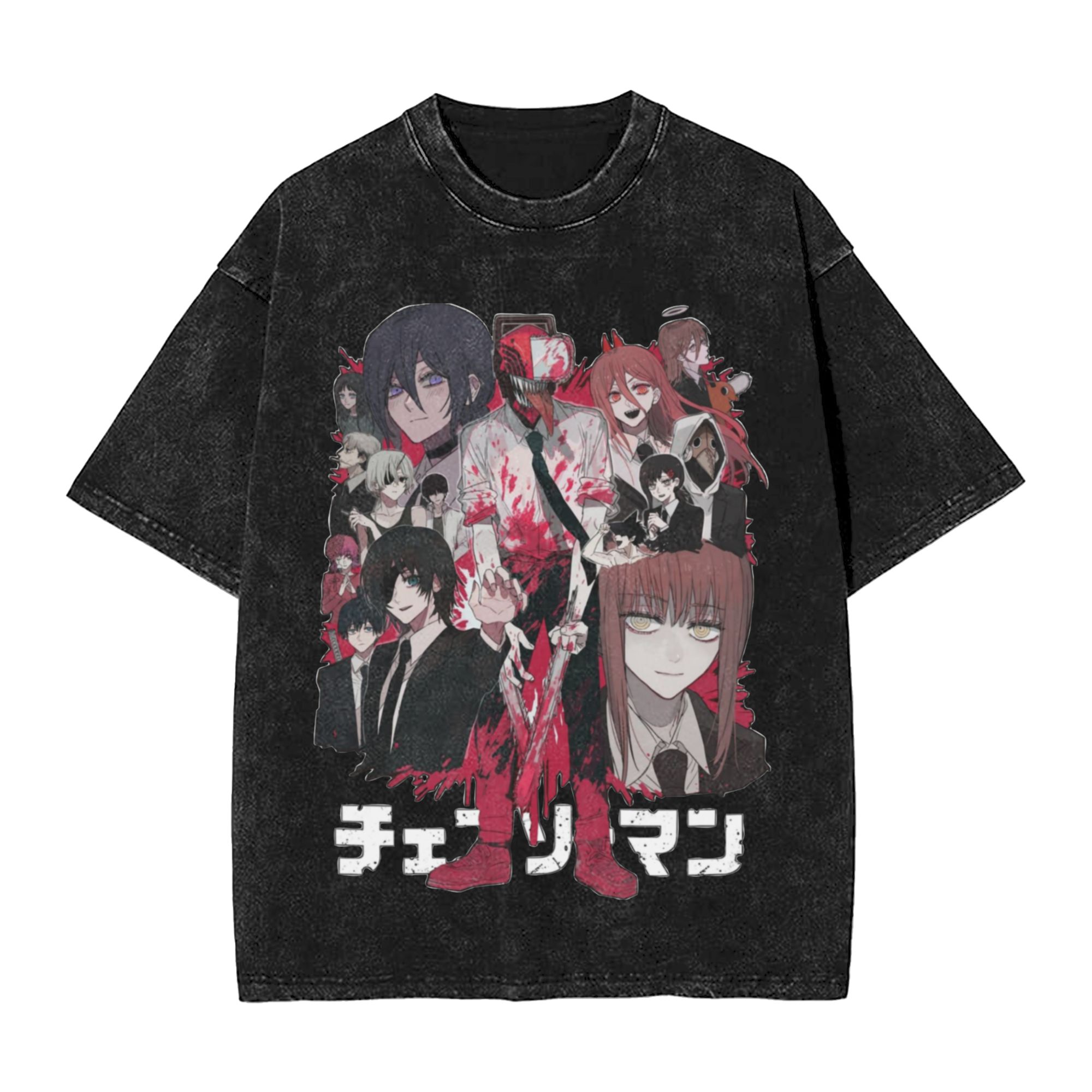 Chainsaw Man T-Shirt aus gewas – Anime Cosplay Chainsaw Man Bewertung und Preis