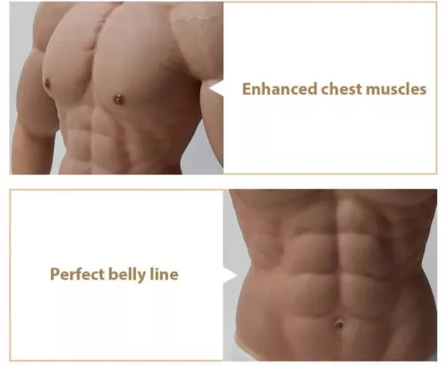 Männlicher Silikon-Muskelanzug – Anime Cosplay Realistic Bewertung und Preis