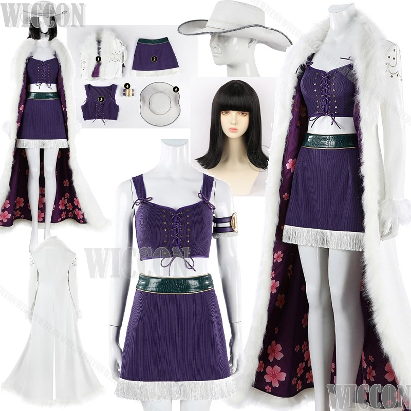 Nico Anime Film Robin Cosplay  – Anime Cosplay Long Black Hair Bewertung und Preis
