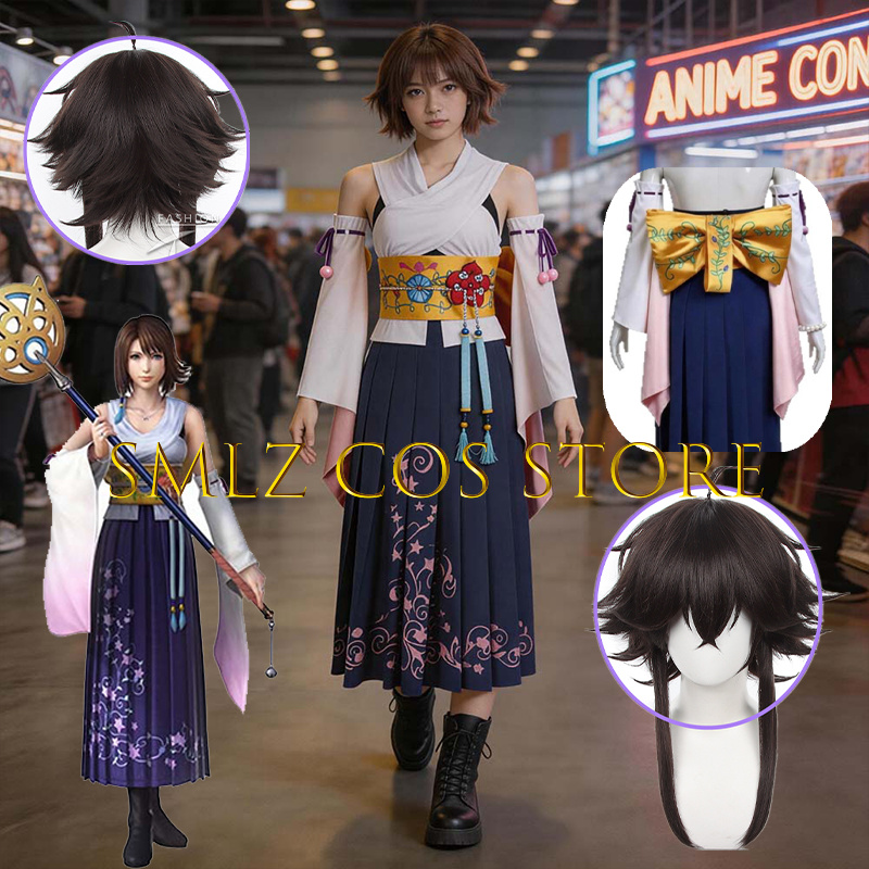 Smlz FFX Yuna Cosplay Anime FF – Cosplay Anime Women Bewertung und Preis