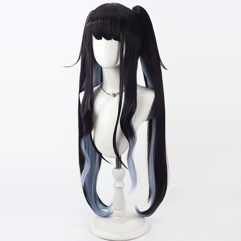 Aikiyo Fuuka Cosplay Perücke B – Anime Cosplay Long Black Hair Bewertung und Preis