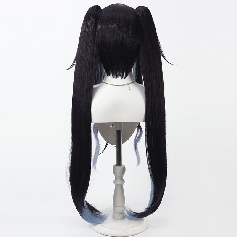 Aikiyo Fuuka Cosplay Perücke B – Anime Cosplay Long Black Hair Bewertung und Preis