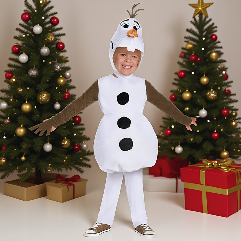 Neujahrs-Olaf-Charakterkostüm  – Anime Cosplay Toddler Bewertung und Preis