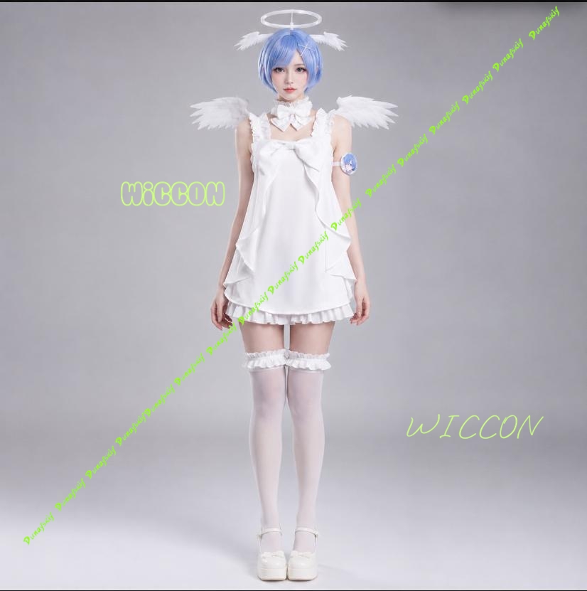 Re Zero Charakter-Cosplay-Kost – Re Zero Rem Wig Bewertung und Preis