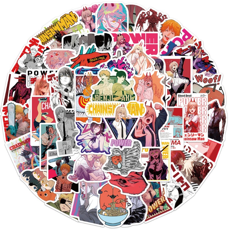 50 Stück Anime Chainsaw Man Au – Anime Cosplay Chainsaw Man Bewertung und Preis