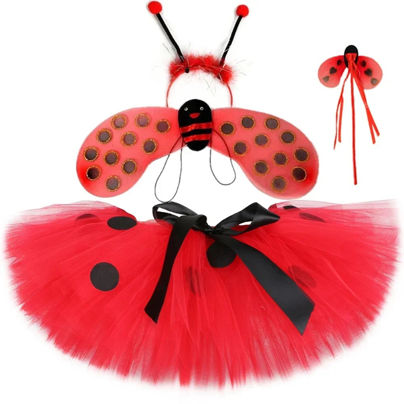 Mädchen Marienkäfer-Tutu-Rock  – Anime Cosplay Toddler Bewertung und Preis