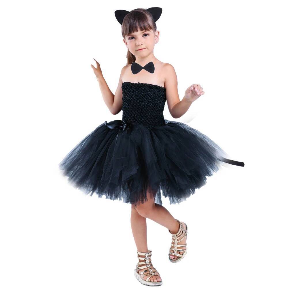 Niedliches Schwarzes Katzen-Tu – Anime Cosplay Toddler Bewertung und Preis