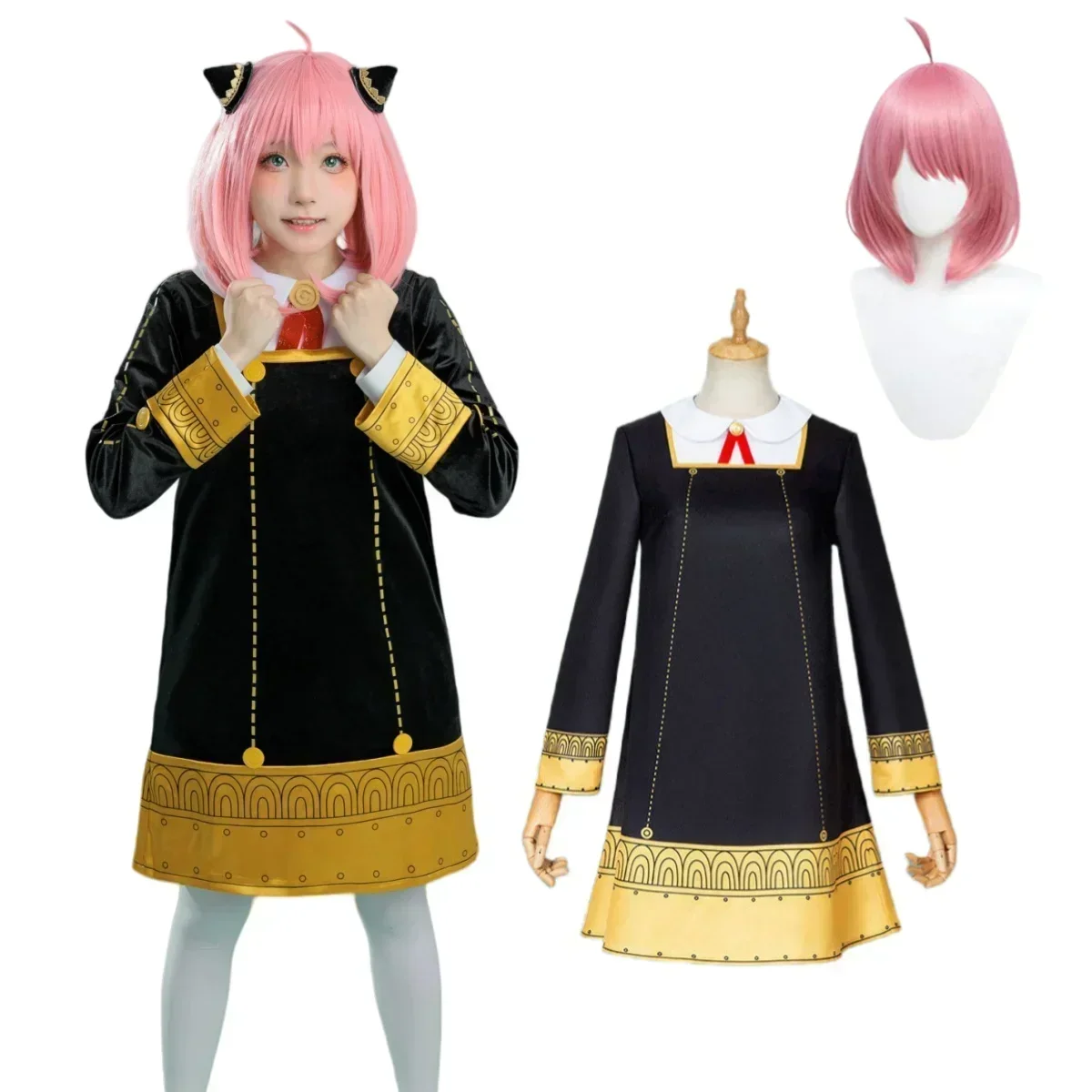 2026 Anime Anya Forger Cosplay – Anime Cosplay Toddler Bewertung und Preis