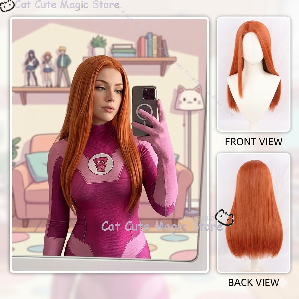 Samantha Eve Wilkins Atom Eve  – Anime Cosplay Long Hair Bewertung und Preis