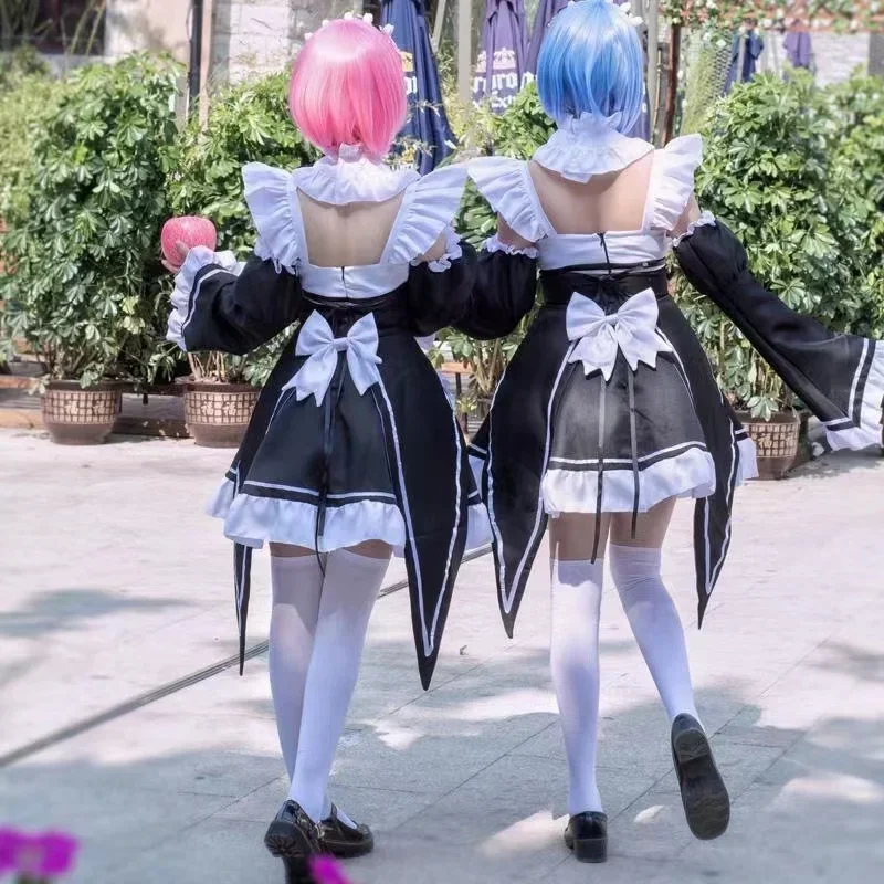 2026Rem Lolita Maid Cosplay Ko – Re Zero Rem Wig Bewertung und Preis